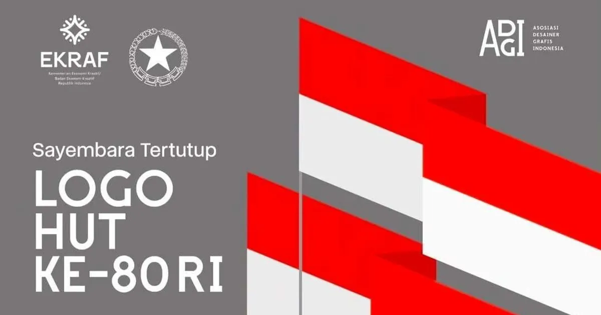 Lima Karya Terbaik Terpilih Dalam Sayembara Logo HUT Ke-80 RI